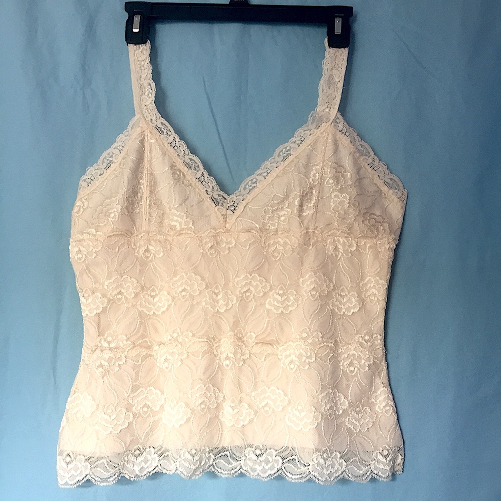 Lined lace tank top, Brand George, Size L (12/14)